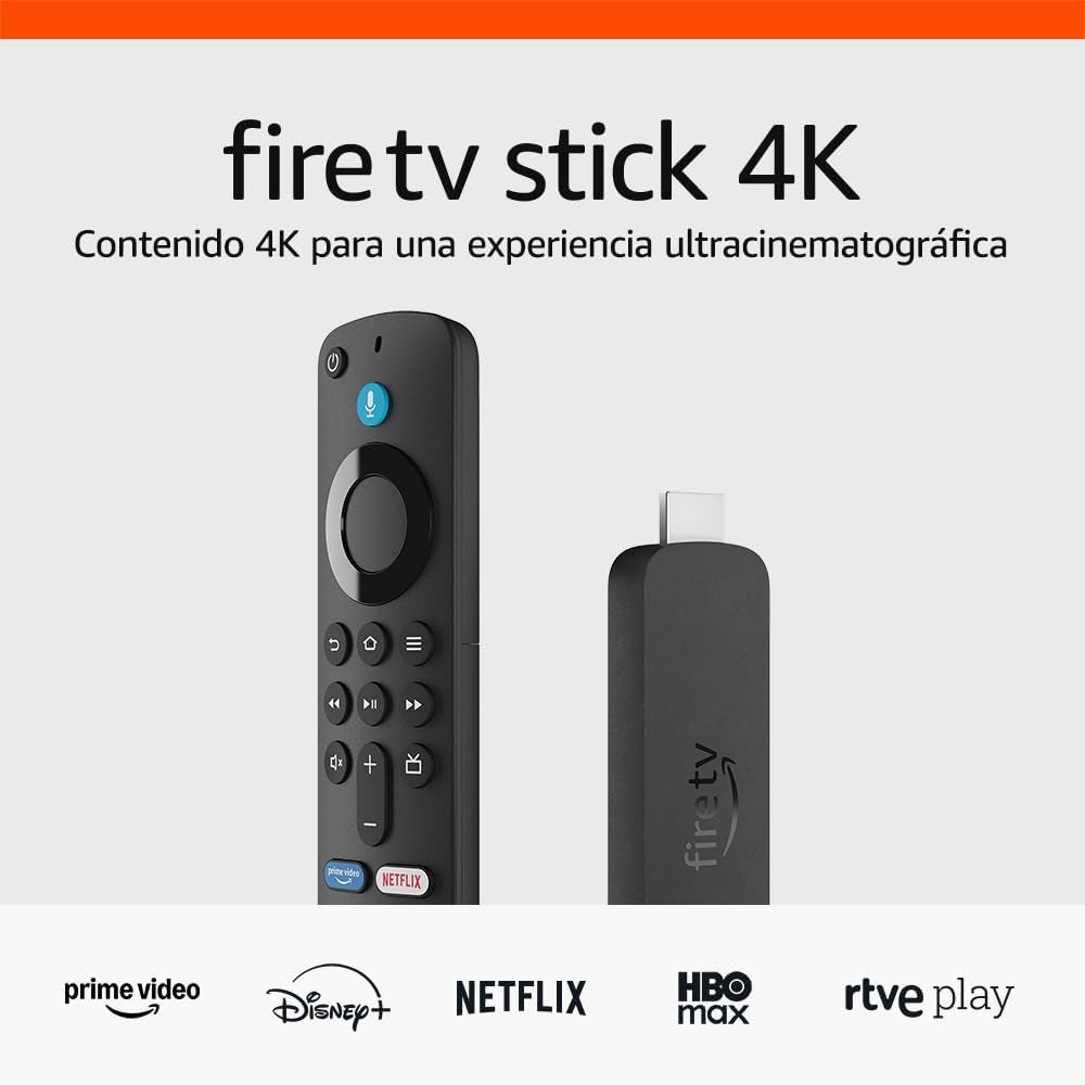 Fire TV Stick 4K (Última Generación), Dispositivo De Streaming Compatible Con Wi-Fi 6, Dolby Vision, Dolby Atmos Y HDR10+