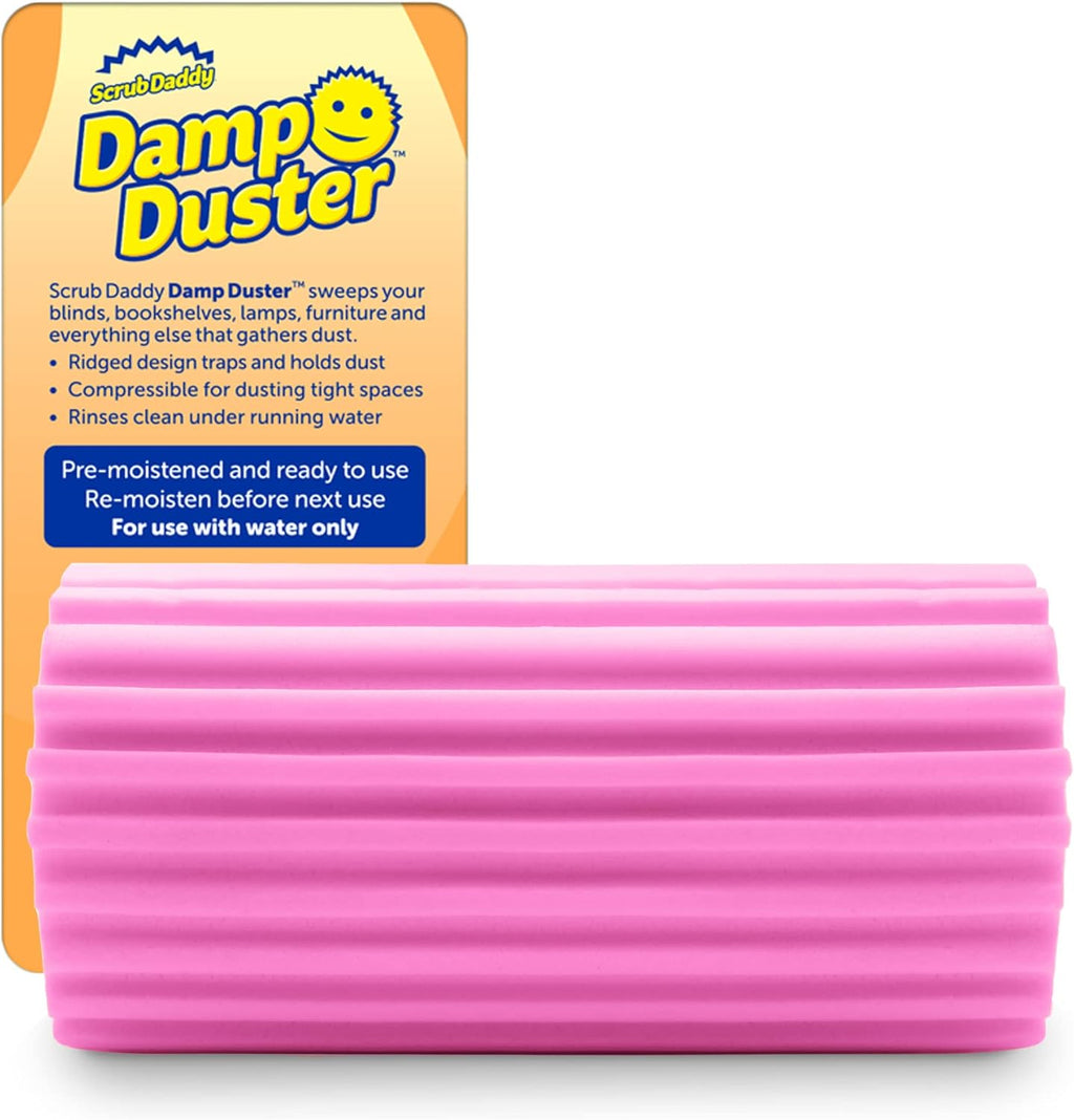 Damp Duster, Esponja Mágica Atrapapolvo, Plumero Para Limpiar Persianas Venecianas Y De Madera, Ventilaciones, Radiadores, Zócalos, Espejos Y Telarañas - Atrapa Polvo - Rosa