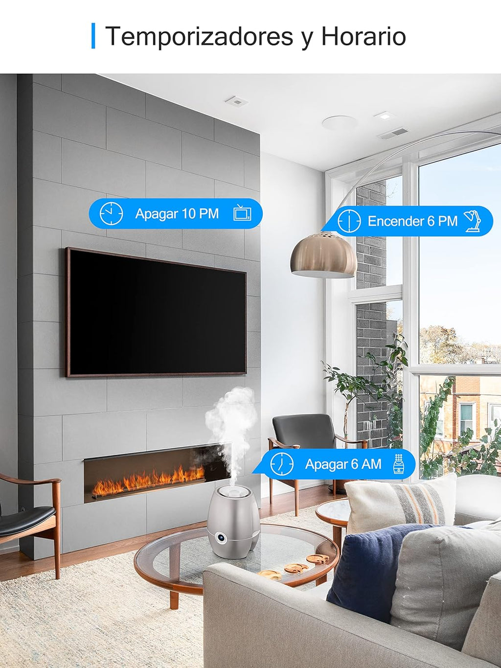 Enchufe Inteligente Wifi Con Medidor De Energía, Tomada Temporizador Programable, Control Por Voz Y APP, Compatible Con Alexa, Google Home, No Necesita Hub, 16A 3680W, 2 Pcs