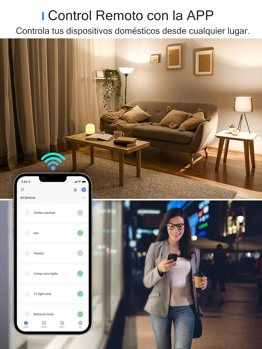 Enchufe Inteligente Wifi Con Medidor De Energía, Tomada Temporizador Programable, Control Por Voz Y APP, Compatible Con Alexa, Google Home, No Necesita Hub, 16A 3680W, 2 Pcs