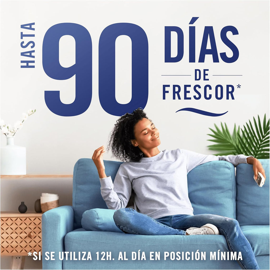 Ambipur 3VOLUTION Ambientador Casa, Aparato Electrico + 4 Recambios Aroma Frescor Primavera 80 Ml, 3 Fragancias Que Se Alternan Para Combatir Los Olores