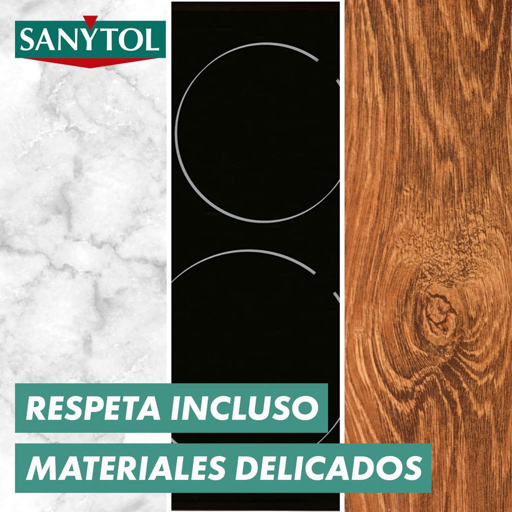 Sanytol - Limpiador Desinfectante Multiusos, Elimina Bacterias, Hongos Y Virus Sin Lejía, Perfume Eucaliptus - Pack De 4 X 750 Ml = 3L