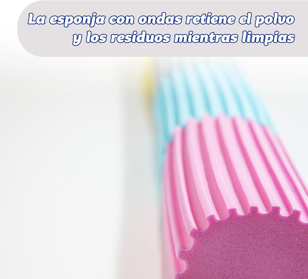 Damp Duster, Esponja Mágica Atrapapolvo, Plumero Para Limpiar Persianas Venecianas Y De Madera, Ventilaciones, Radiadores, Zócalos, Espejos Y Telarañas - Atrapa Polvo - Rosa