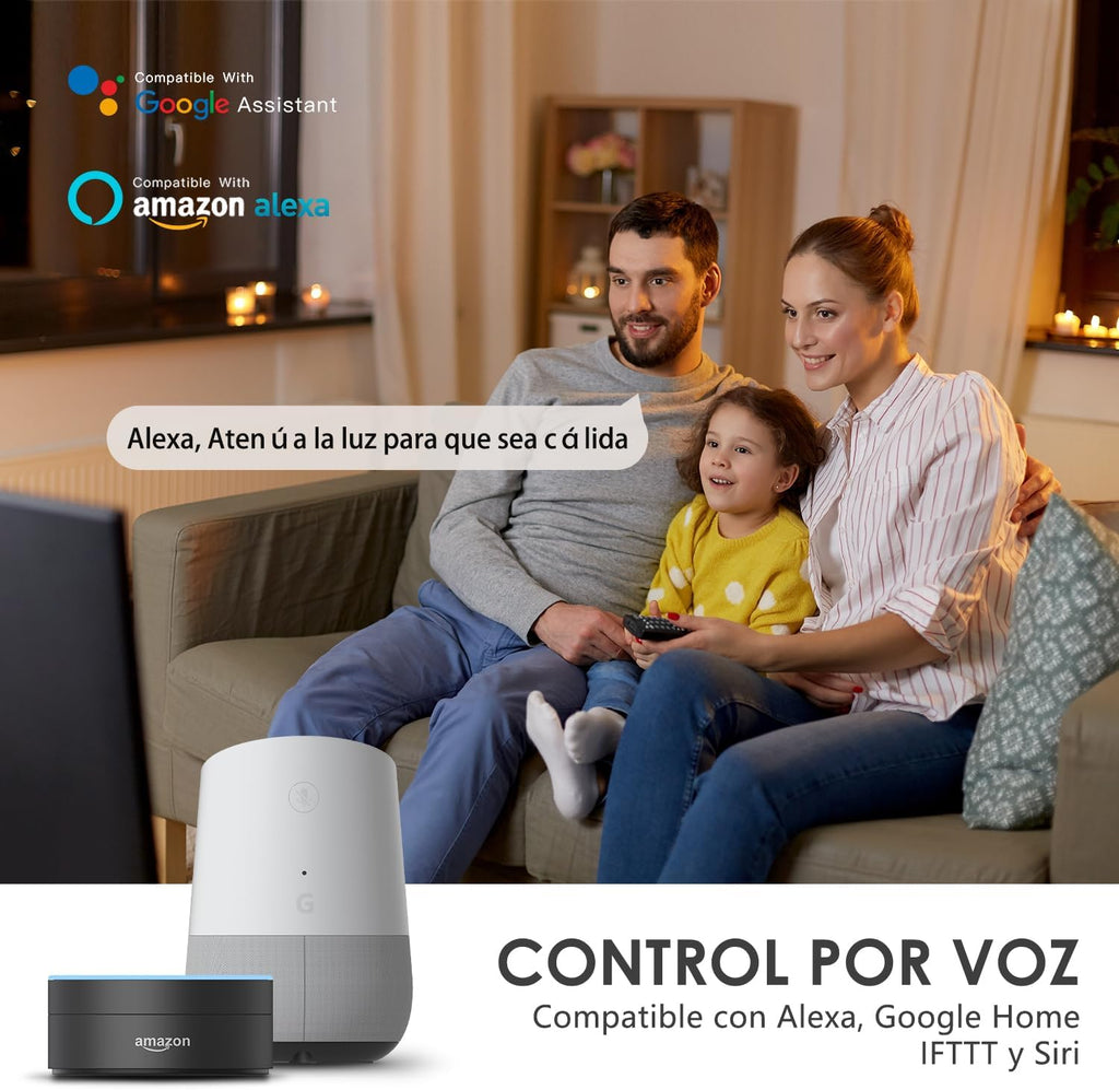 ® Lampara Techo LED 30W, Plafon RGB Redondo 2700K-6500K, Regulable, Compatible Con Alexa, Control APP, Mando a Distancia, Para Dormitorio, Salon, Cocina