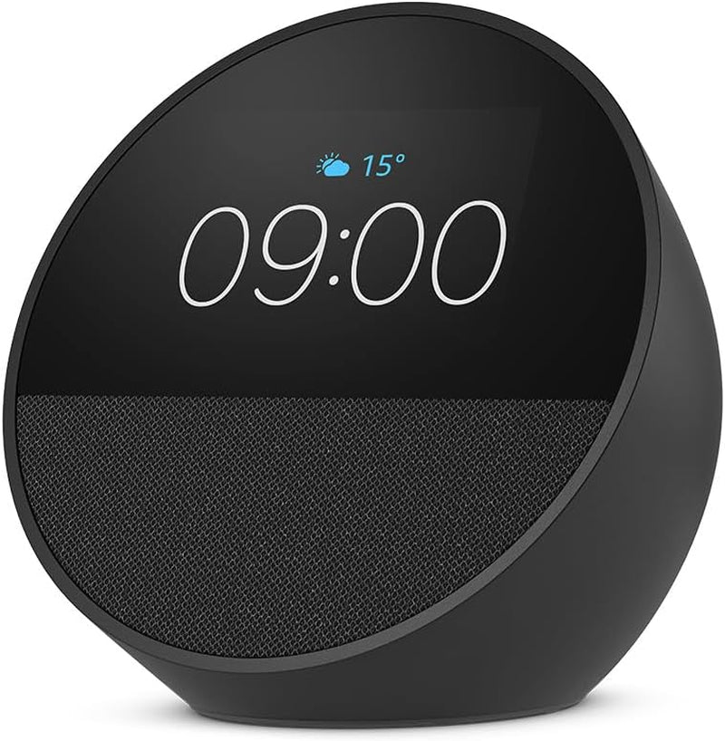 Echo Spot (Modelo De 2024) | Despertador Inteligente Con Sonido De Calidad Y Alexa | Negro