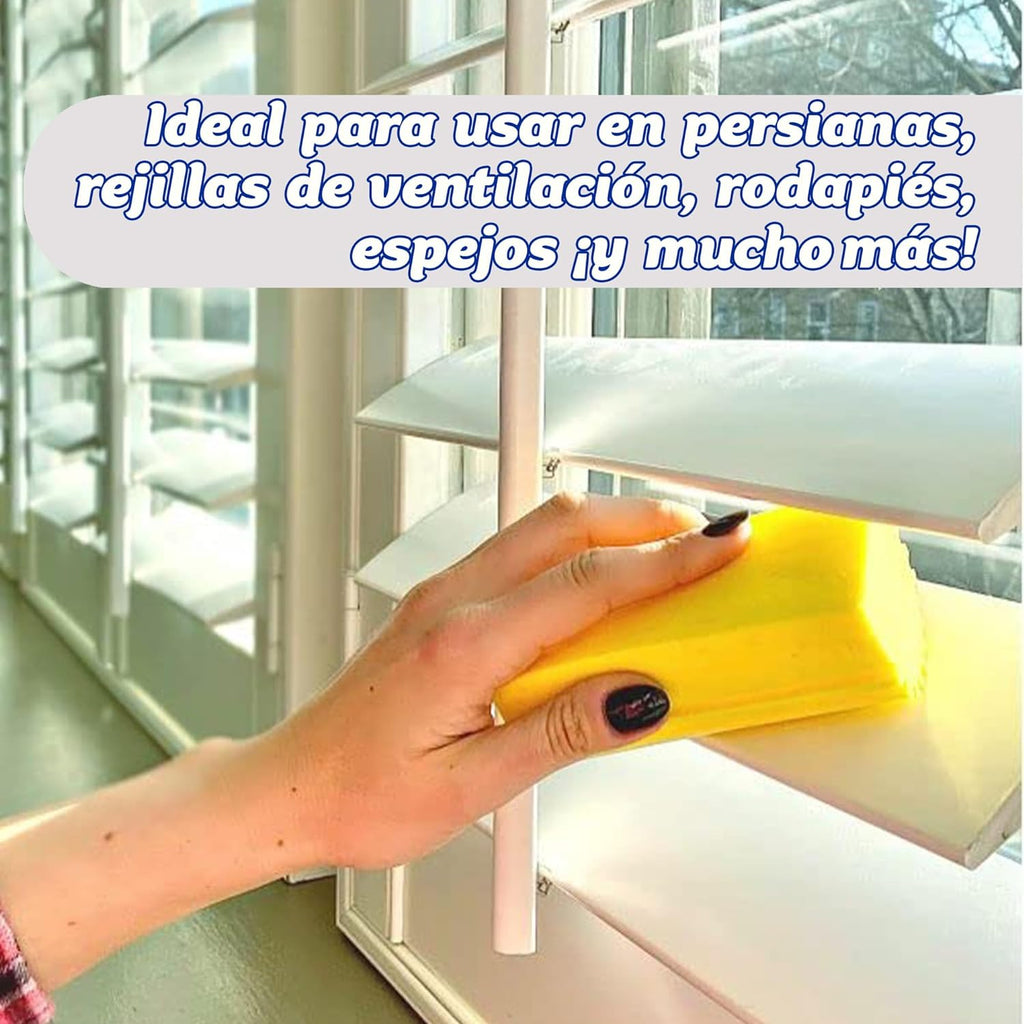 Damp Duster, Esponja Mágica Atrapapolvo, Plumero Para Limpiar Persianas Venecianas Y De Madera, Ventilaciones, Radiadores, Zócalos, Espejos Y Telarañas - Atrapa Polvo - Rosa