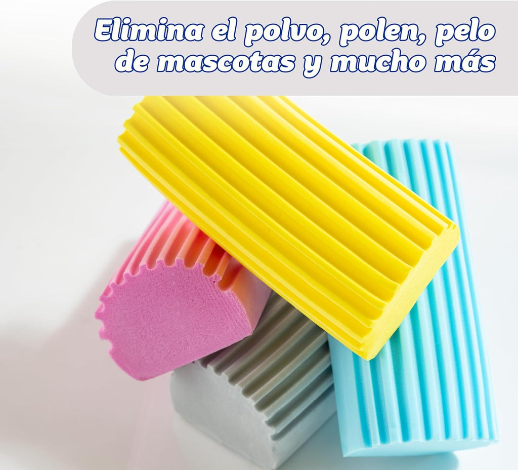 Damp Duster, Esponja Mágica Atrapapolvo, Plumero Para Limpiar Persianas Venecianas Y De Madera, Ventilaciones, Radiadores, Zócalos, Espejos Y Telarañas - Atrapa Polvo - Rosa