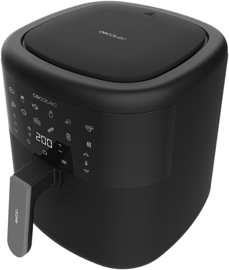 Cecotec Freidora De Aire Sin Aceite De 6 L Air Fryer Cecofry Bombastik 6000. 1700 W, Tecnología Perfectcook, Temperatura Y Tiempo Regulables, Control Táctil, 12 Modos, Temporizador