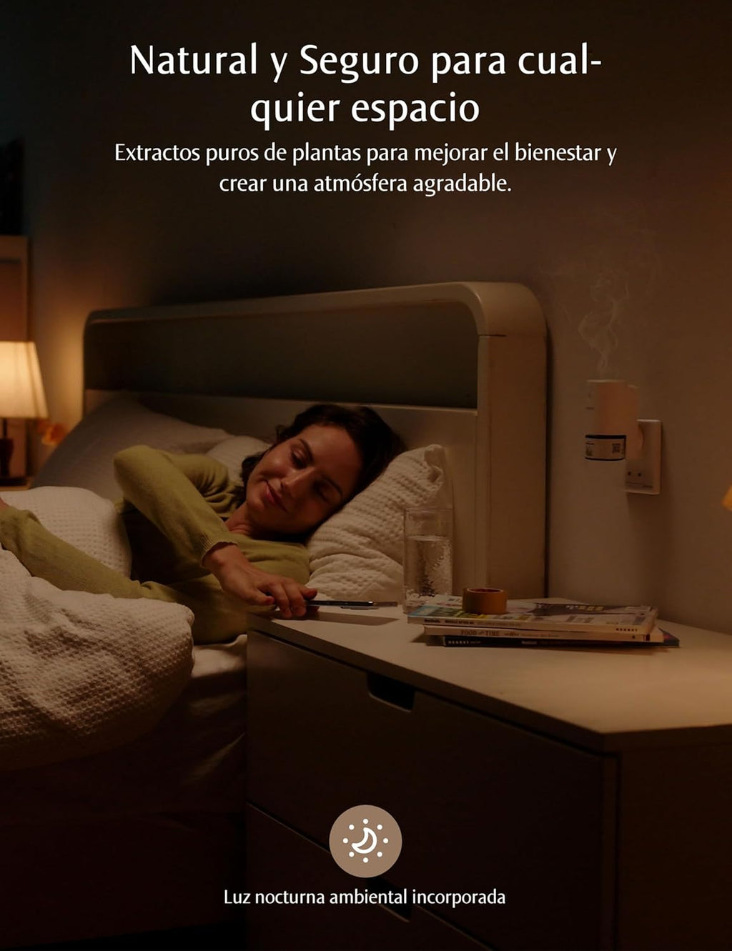 Senseflow Difusor Aceites Esenciales Difusor De Aromas Smart Wi-Fi SF101S -Ultrasónico Sin Agua, 100 % Vegetal, Aromaterapia120 Días, Para Hogar, Hotel Y Estudio Hasta 100 ㎡ - Romero Cineol